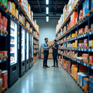 More than just filling vending machines, its the warehouse full of food that has a shelf life, and the drive time to each location.